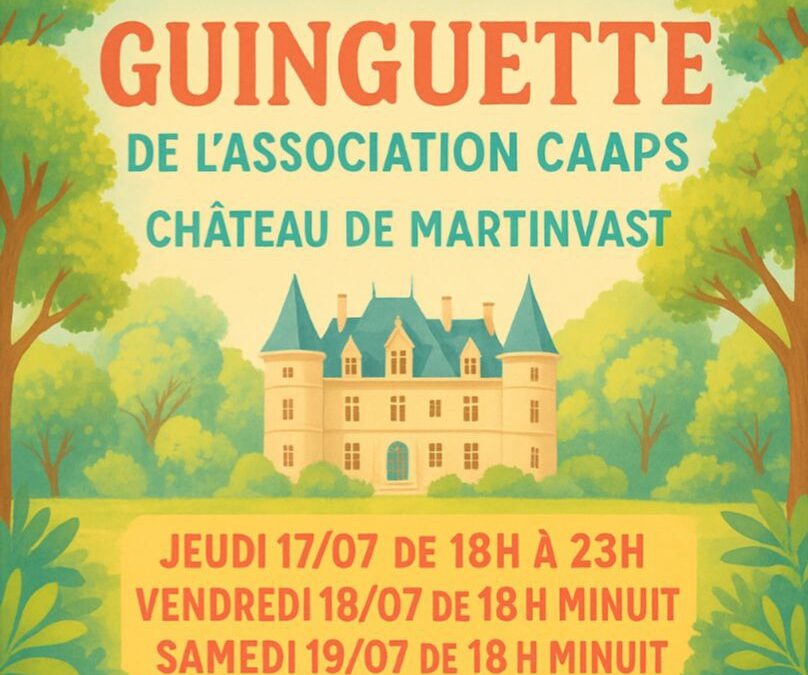 La guinguette de CAAPS – 17, 18, 19 juillet