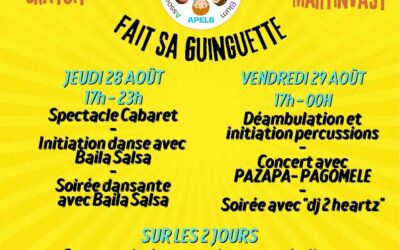 La guinguette de l’Association des Parents des Écoles Léon Blum / Jeudi 28 et vendredi 29 août