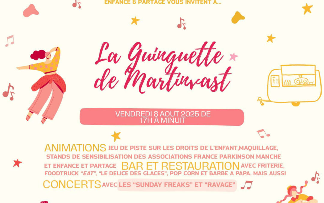 La guinguette de France Parkinson et Enfance & Partage / vendredi 8 août 17h-minuit